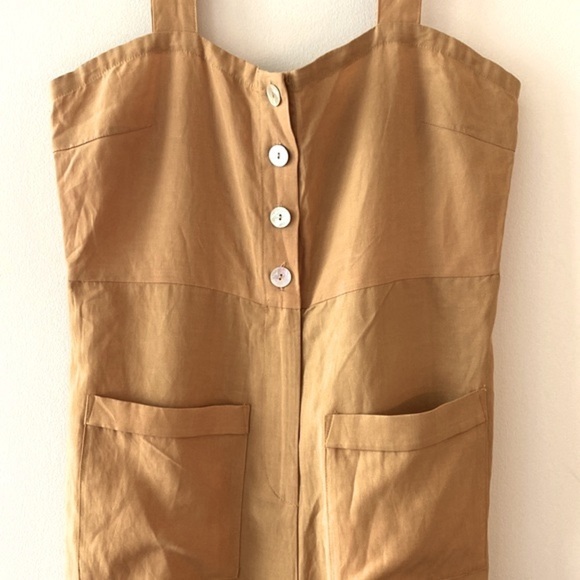 Sancia Alaro Wide-Leg Linen Jumpsuit Anthropologie - Picture 6 of 11